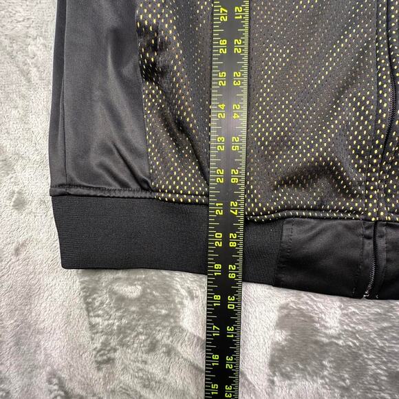 Majestic Utah Jazz Black Warm Up Full-zip Embroidered Logo Jacket Size L Tall - Picture 4 of 7